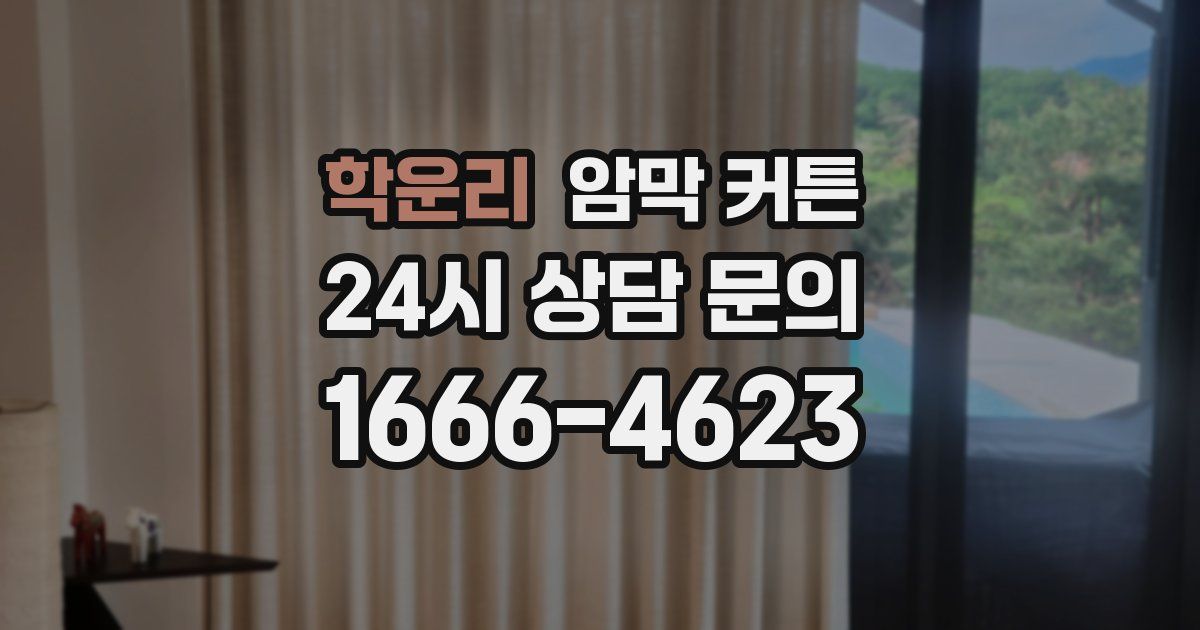 학운리 암막 커튼