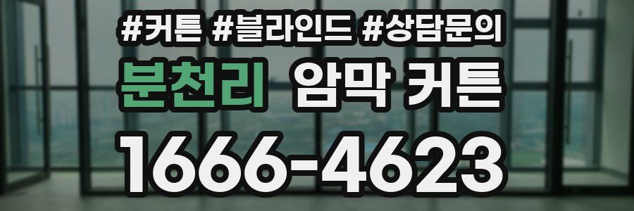 분천리 암막 커튼