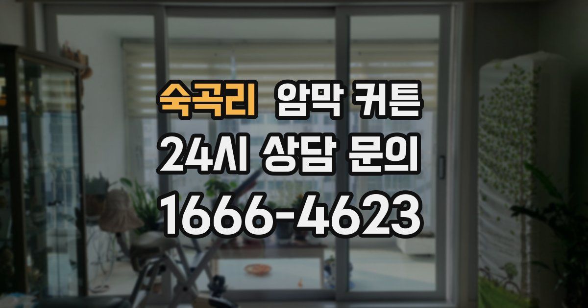 숙곡리 암막 커튼