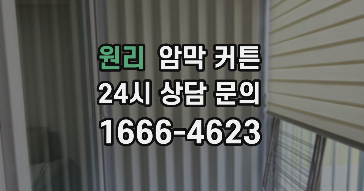 원리 암막 커튼