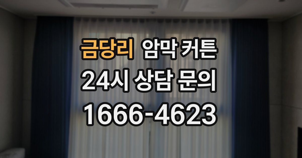금당리 암막 커튼