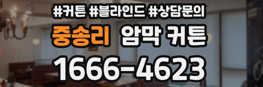 중송리 암막 커튼