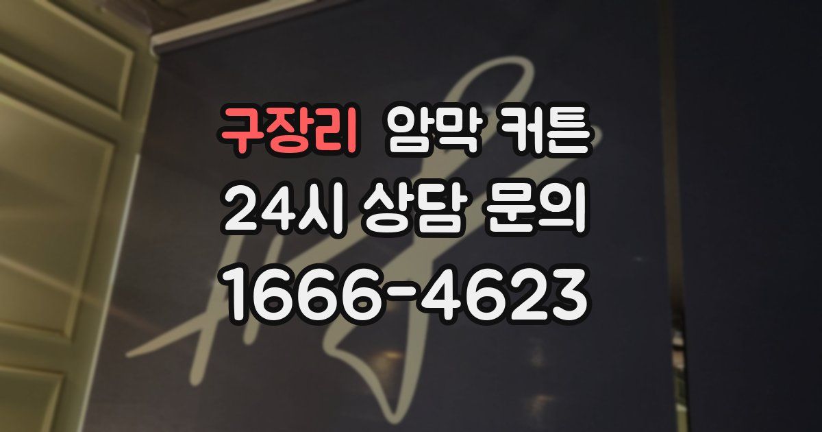 구장리 암막 커튼
