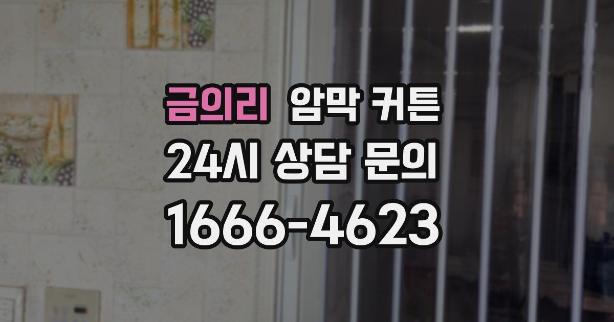 금의리 암막 커튼