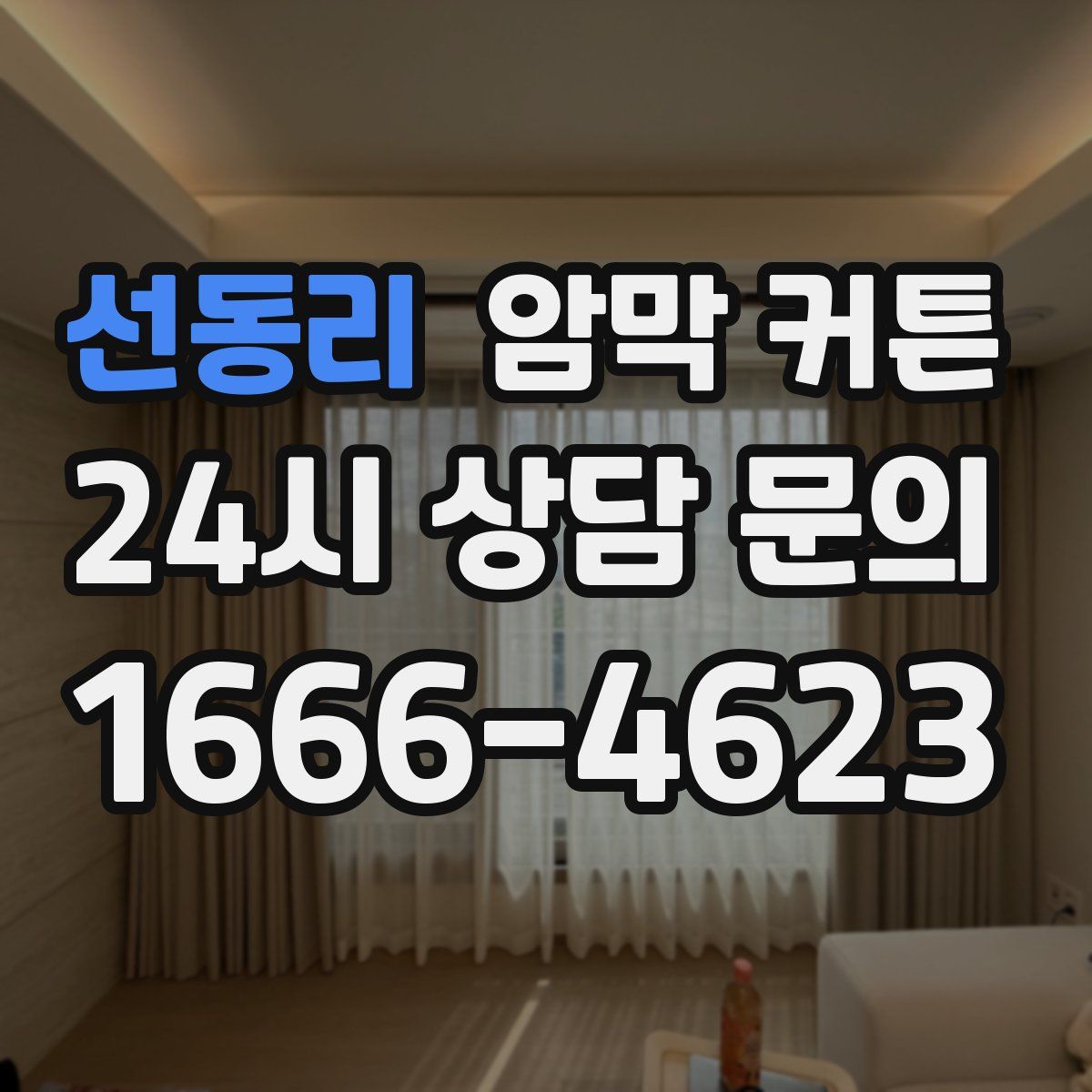 선동리 암막 커튼