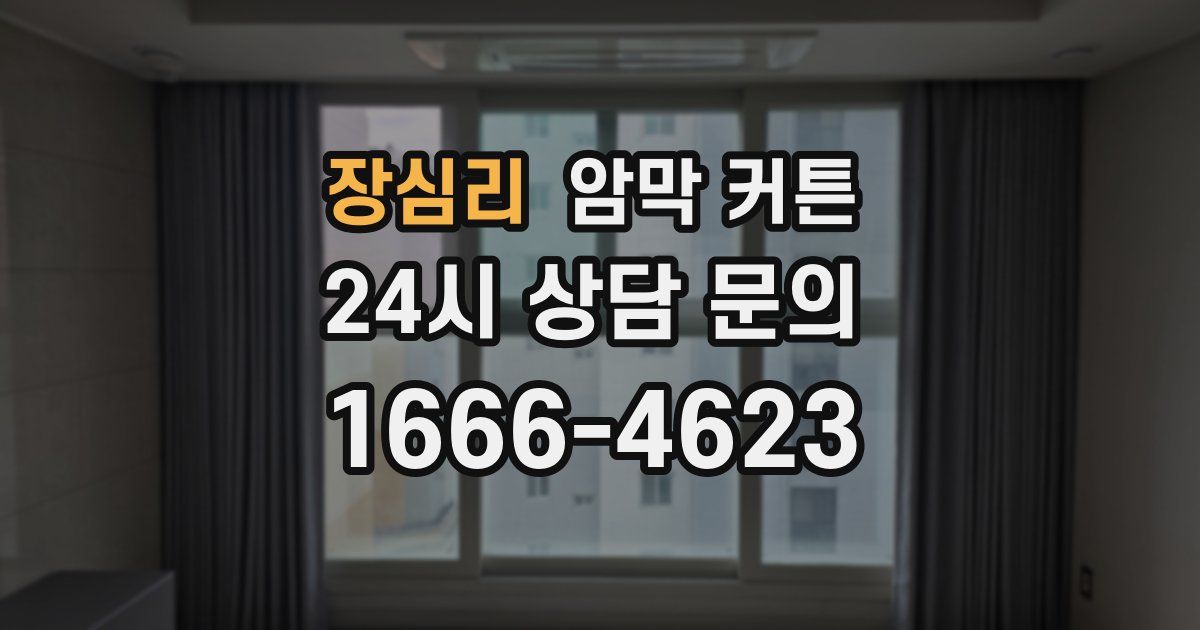 장심리 암막 커튼