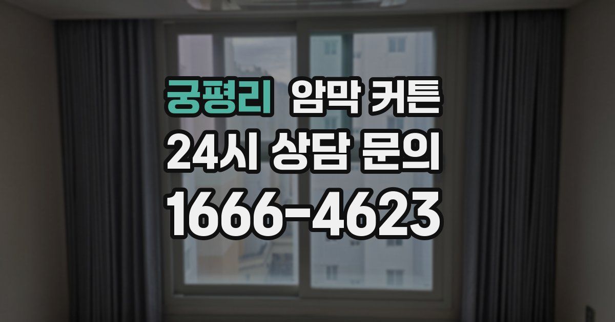 궁평리 암막 커튼