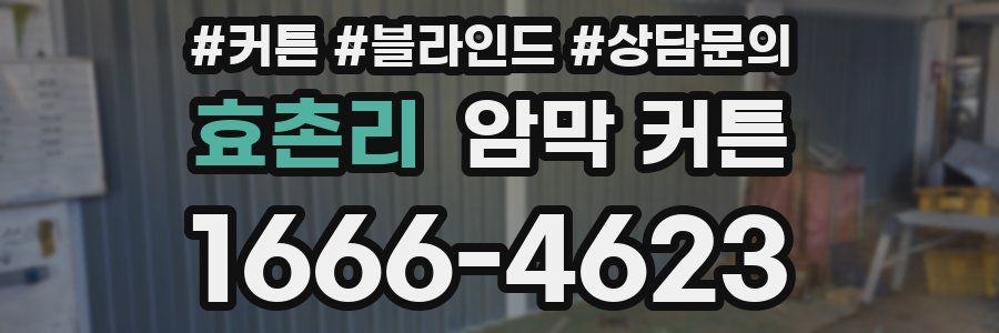 효촌리 암막 커튼