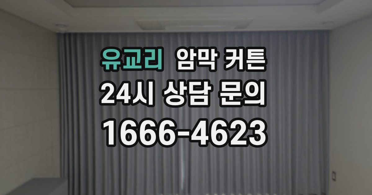 유교리 암막 커튼