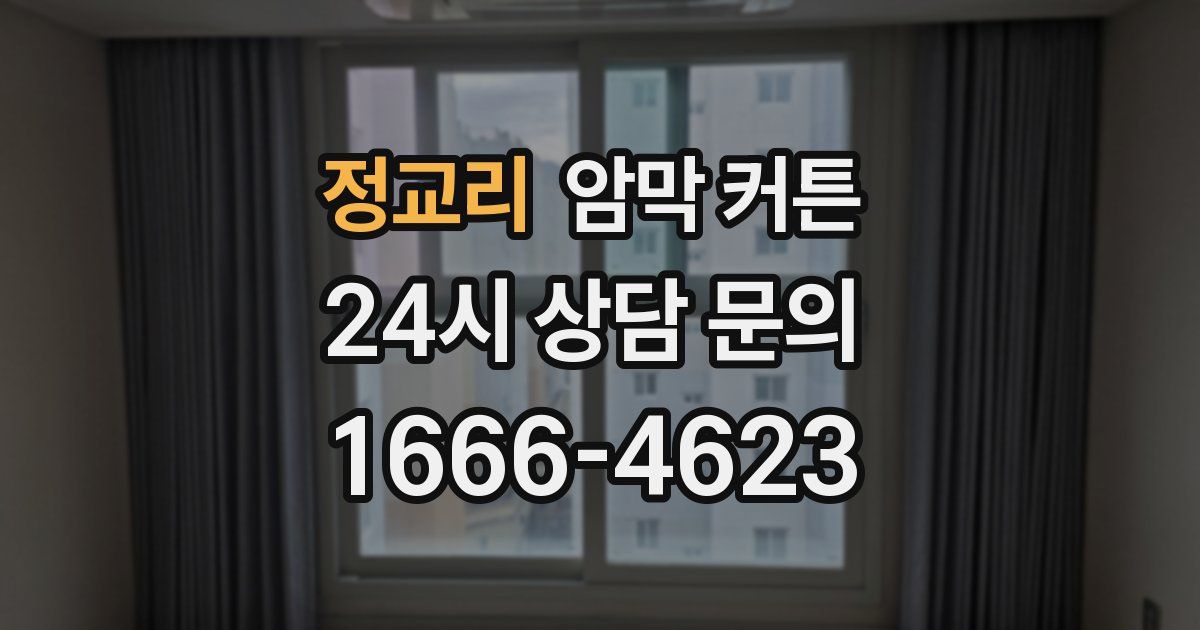 정교리 암막 커튼
