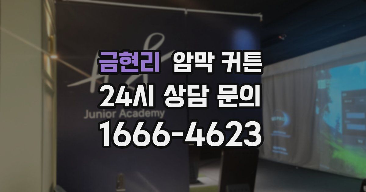 금현리 암막 커튼
