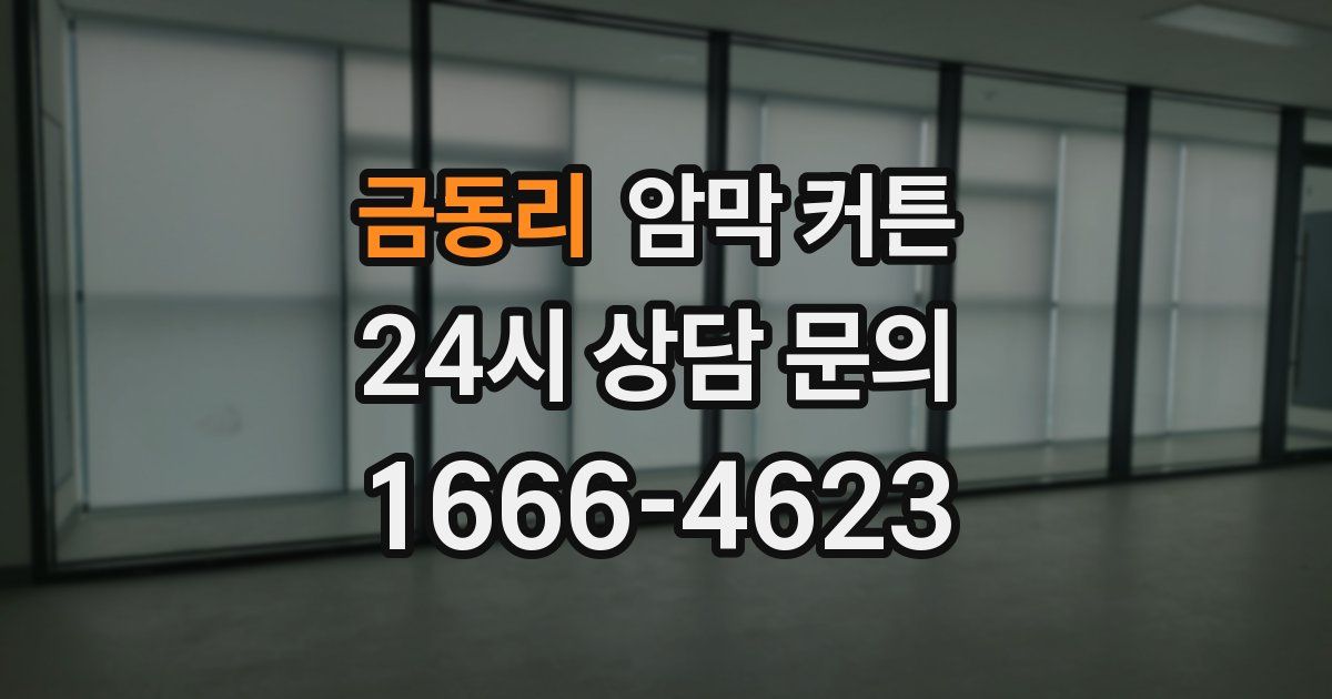 금동리 암막 커튼