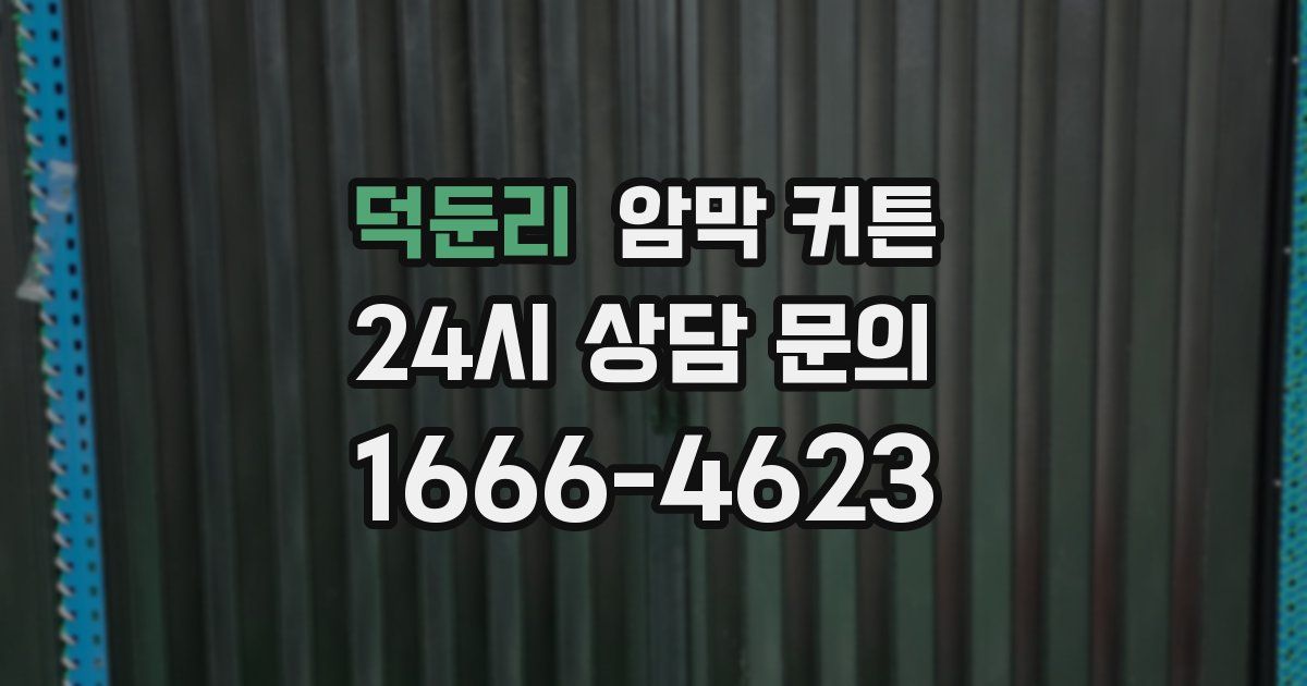 덕둔리 암막 커튼