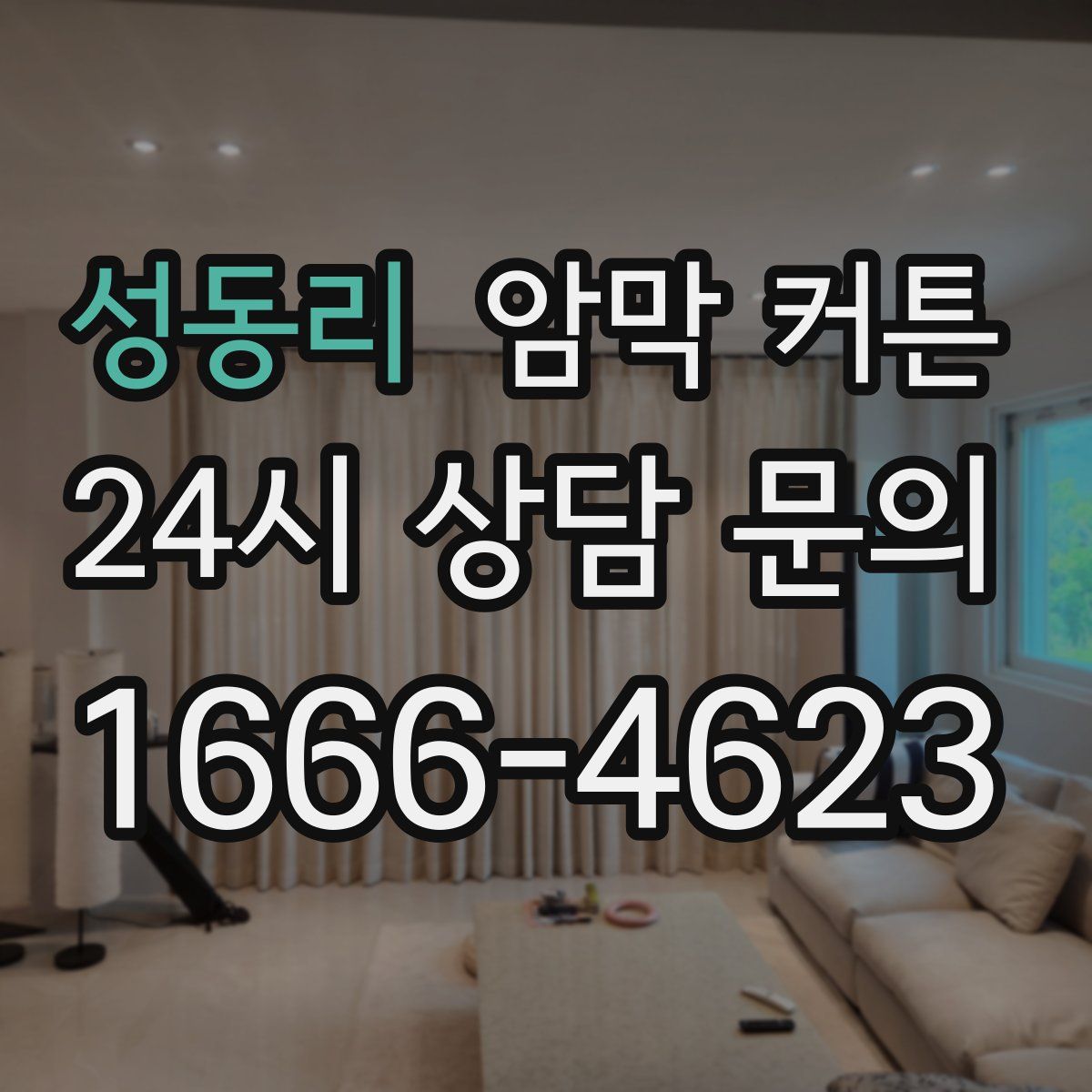 성동리 암막 커튼