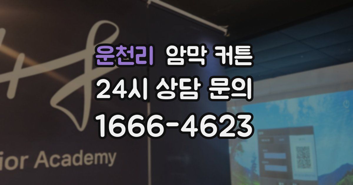 운천리 암막 커튼