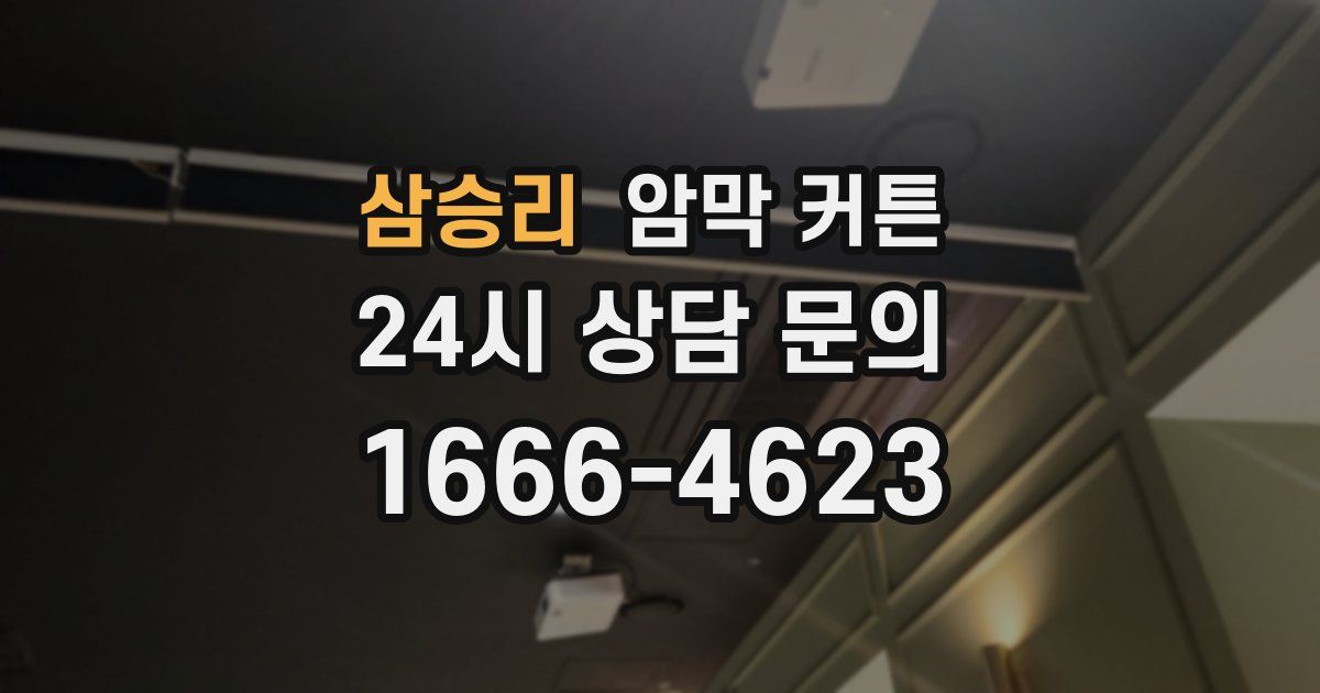 삼승리 암막 커튼