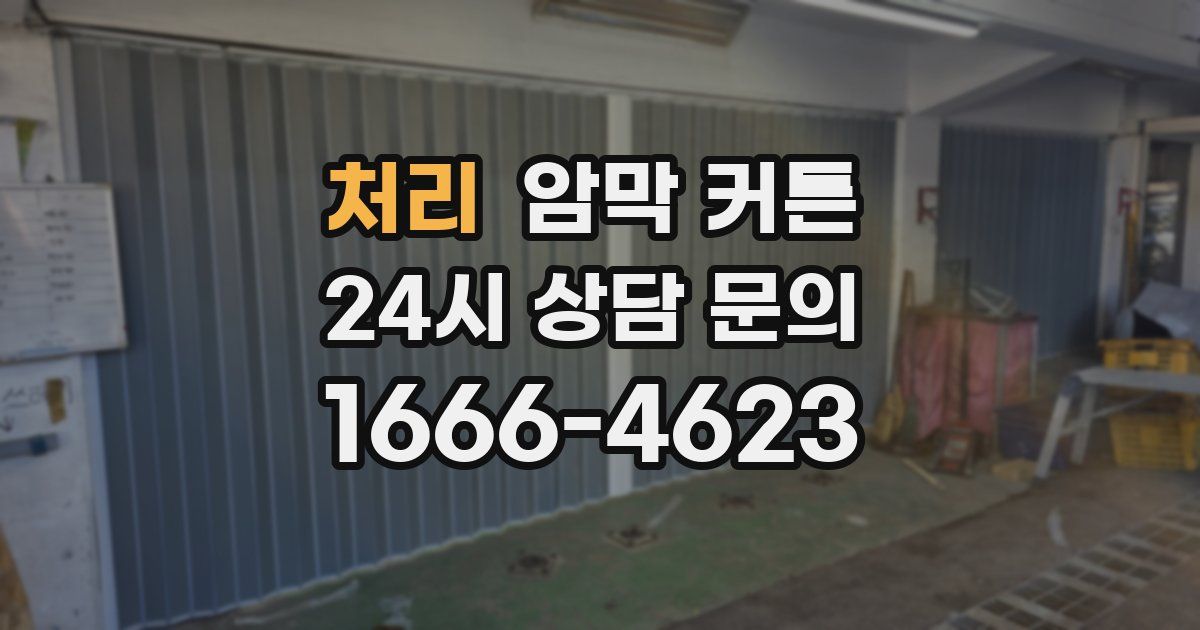 처리 암막 커튼
