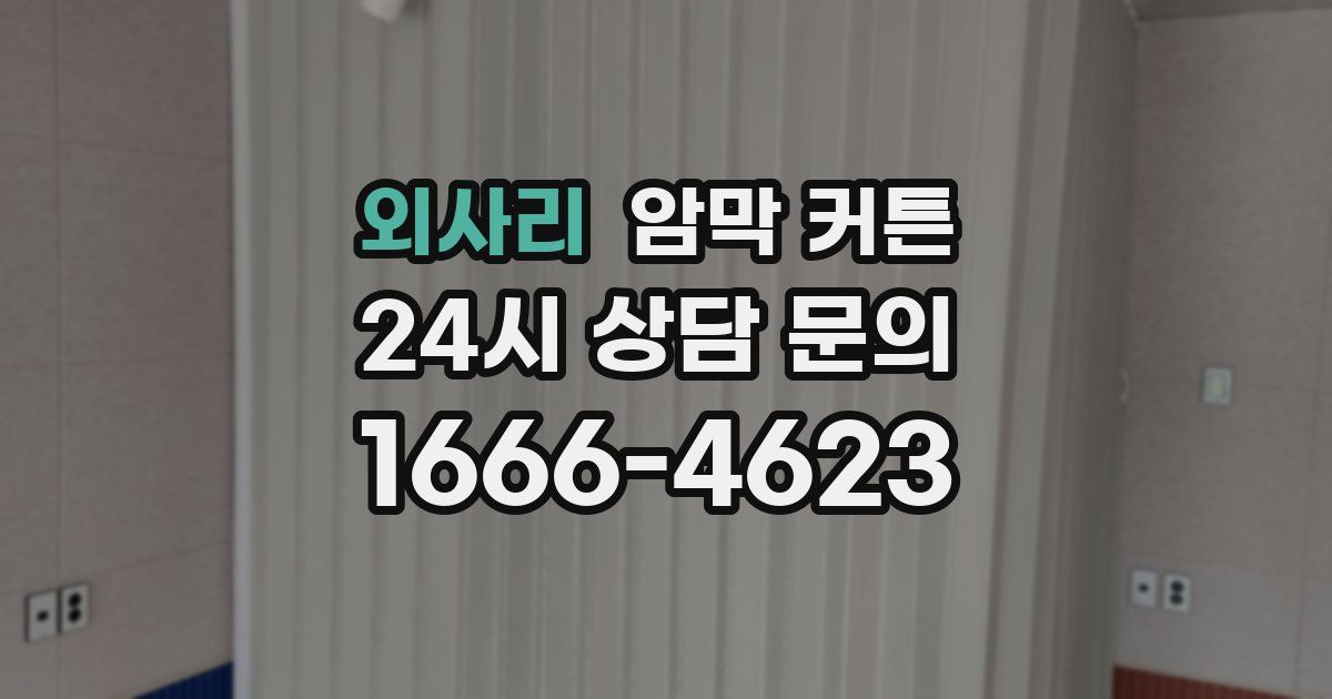 외사리 암막 커튼