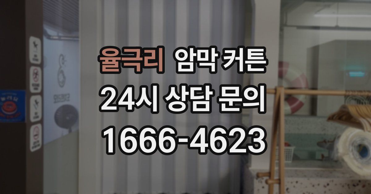 율극리 암막 커튼