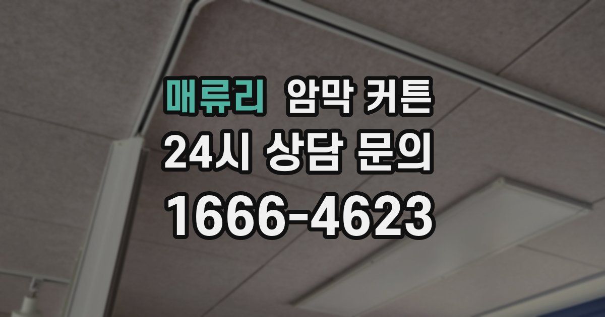 매류리 암막 커튼
