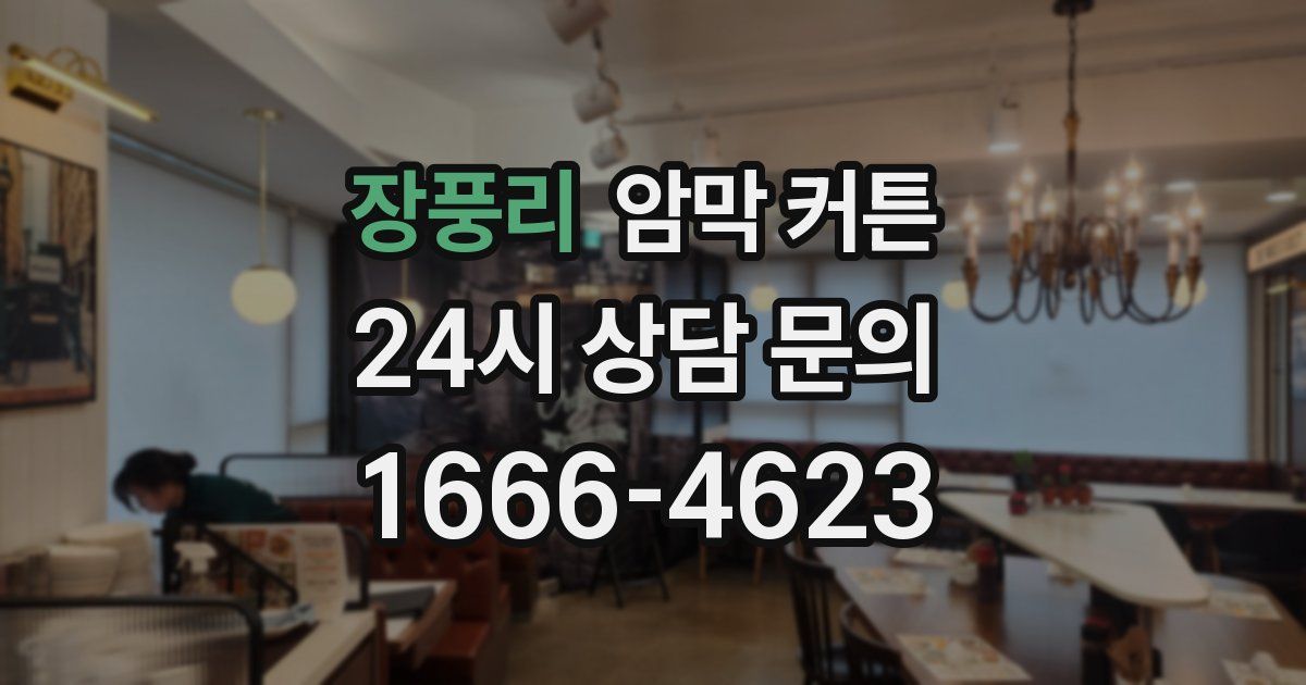 장풍리 암막 커튼