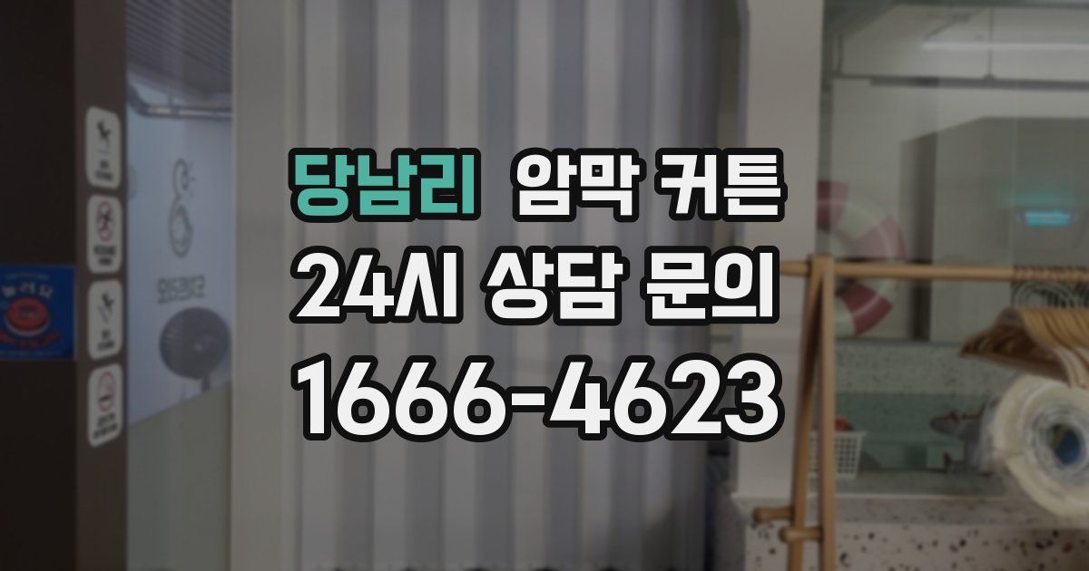 당남리 암막 커튼