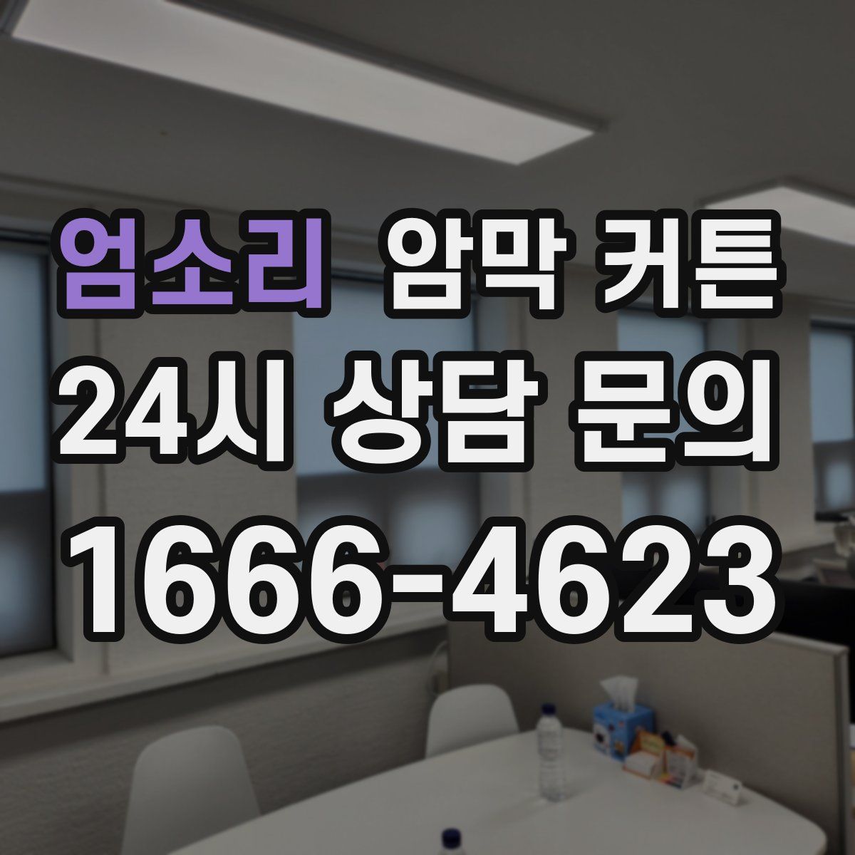 엄소리 암막 커튼