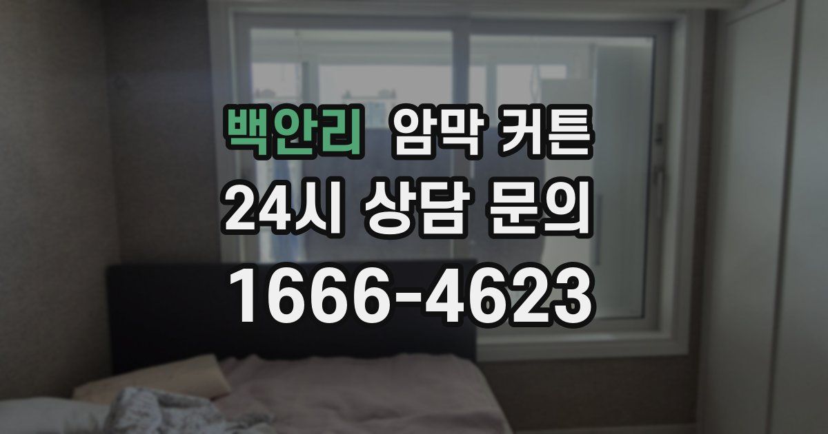 백안리 암막 커튼