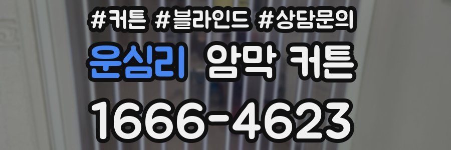 운심리 암막 커튼