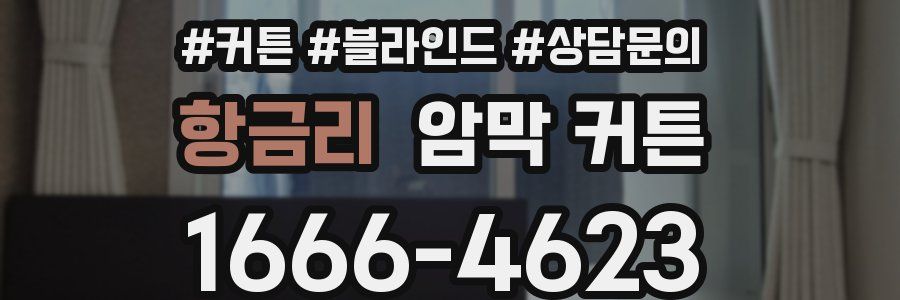 항금리 암막 커튼