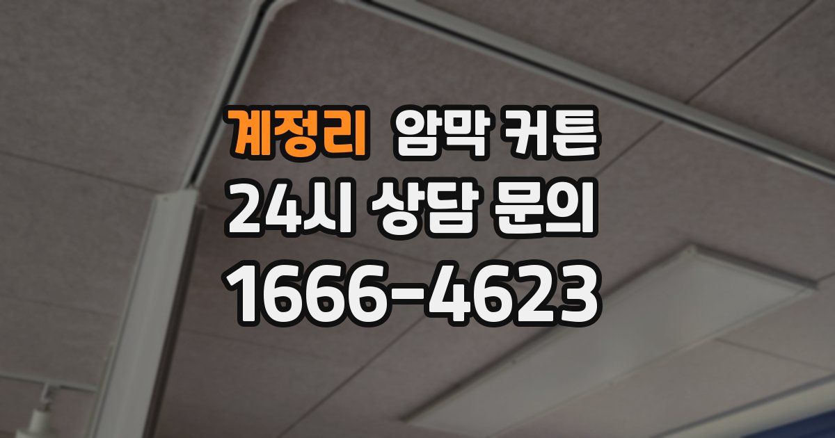 계정리 암막 커튼