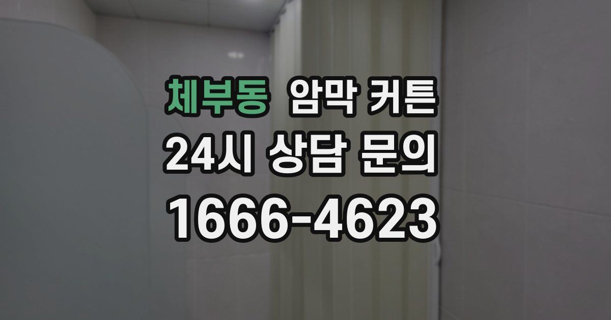 체부동 암막 커튼