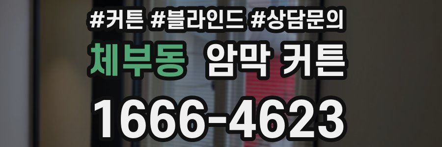 체부동 암막 커튼