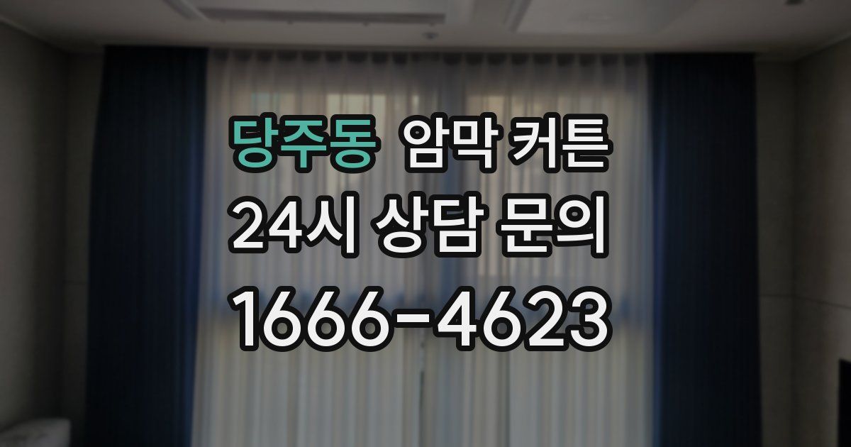 당주동 암막 커튼