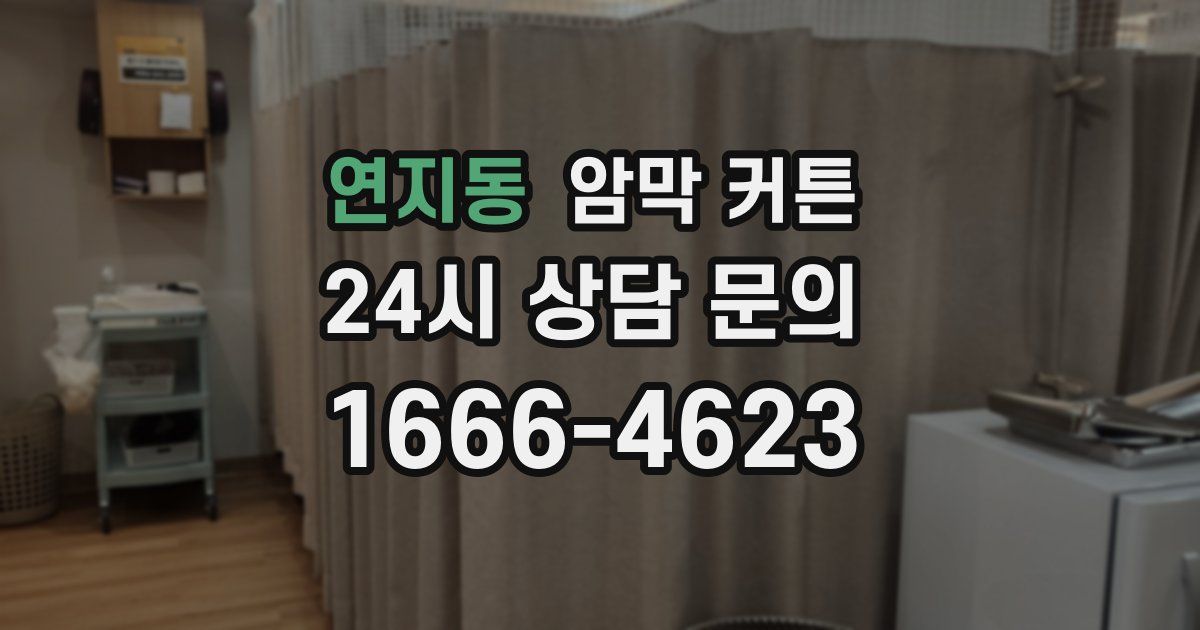 연지동 암막 커튼