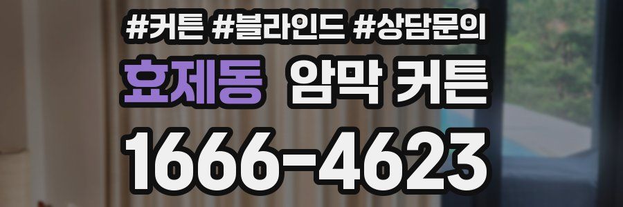 효제동 암막 커튼