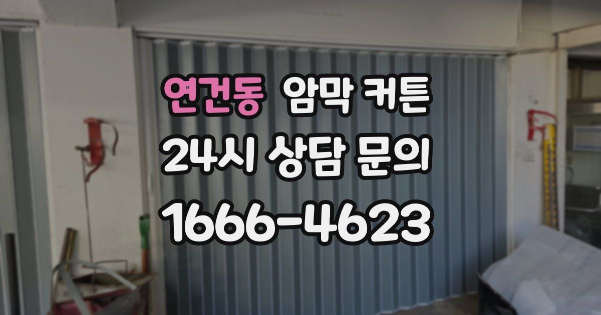 연건동 암막 커튼