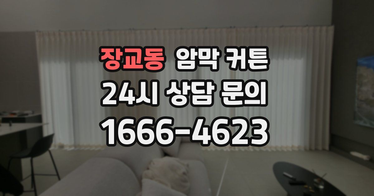 장교동 암막 커튼