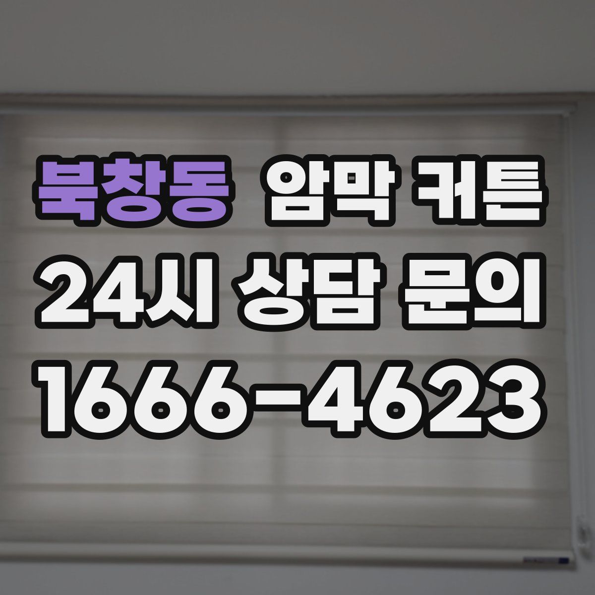 북창동 암막 커튼