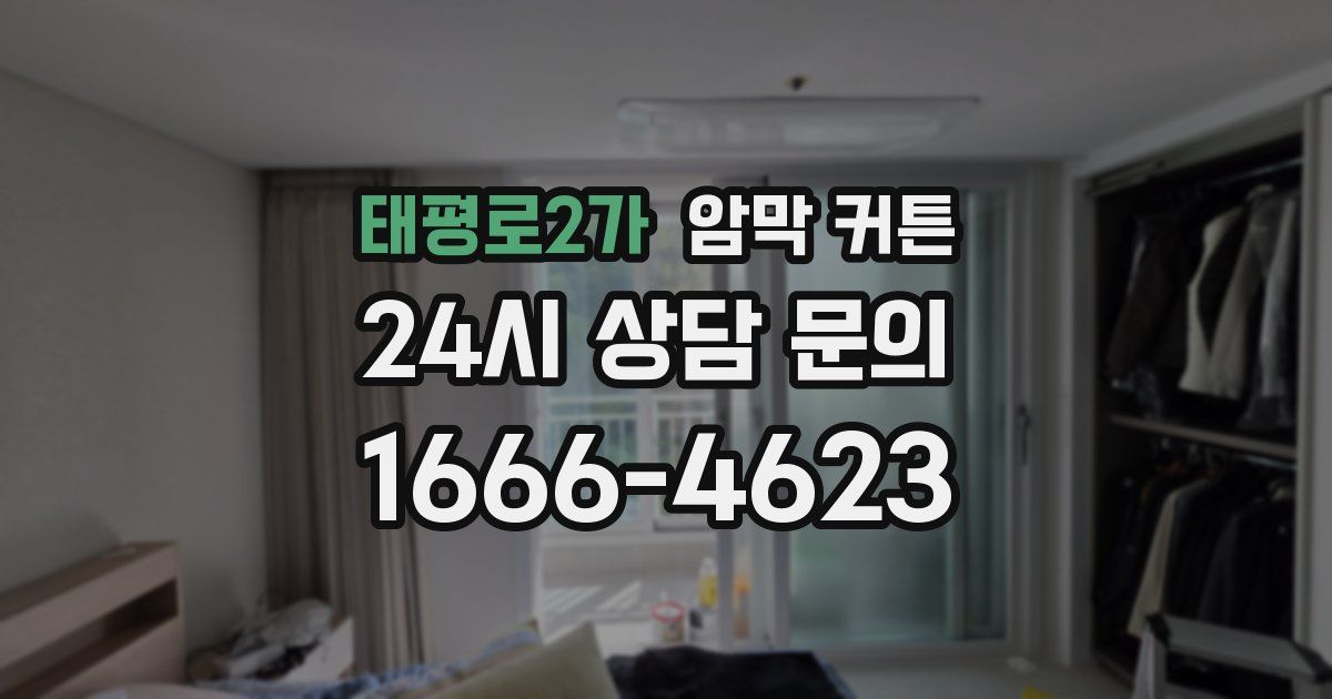 태평로2가 암막 커튼
