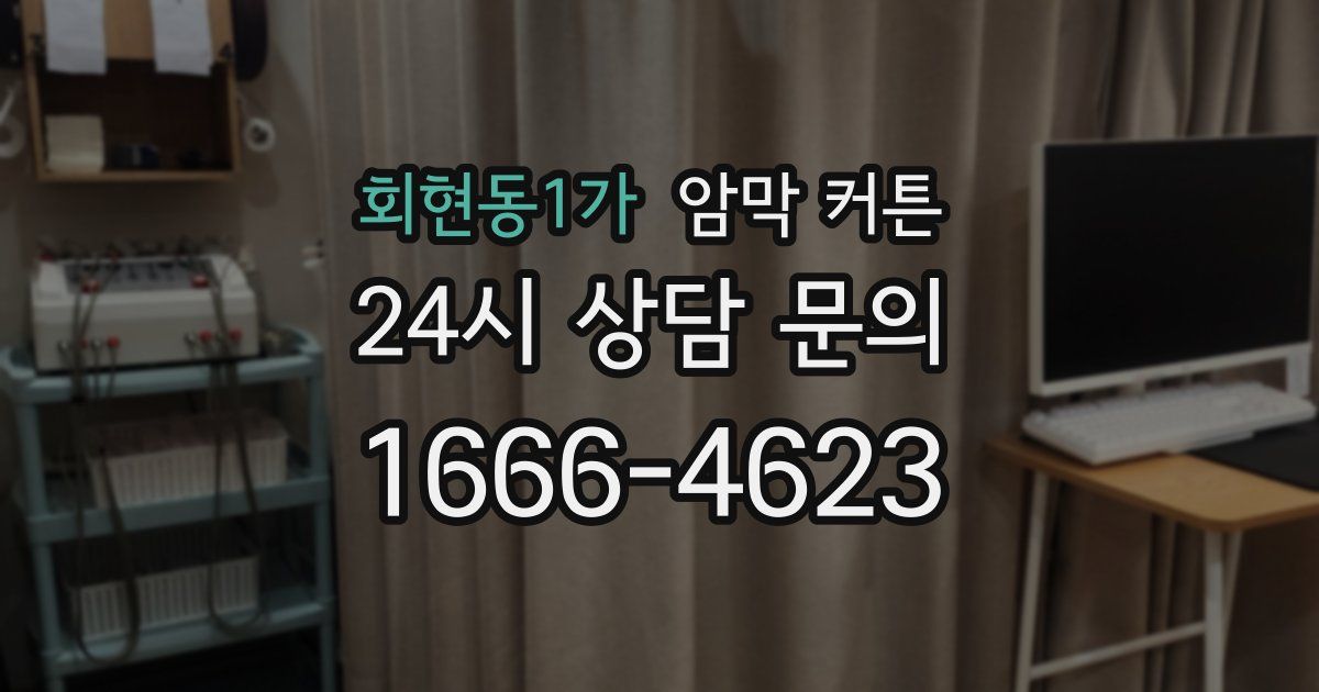 회현동1가 암막 커튼