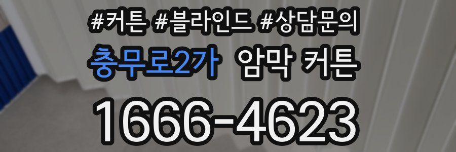 충무로2가 암막 커튼