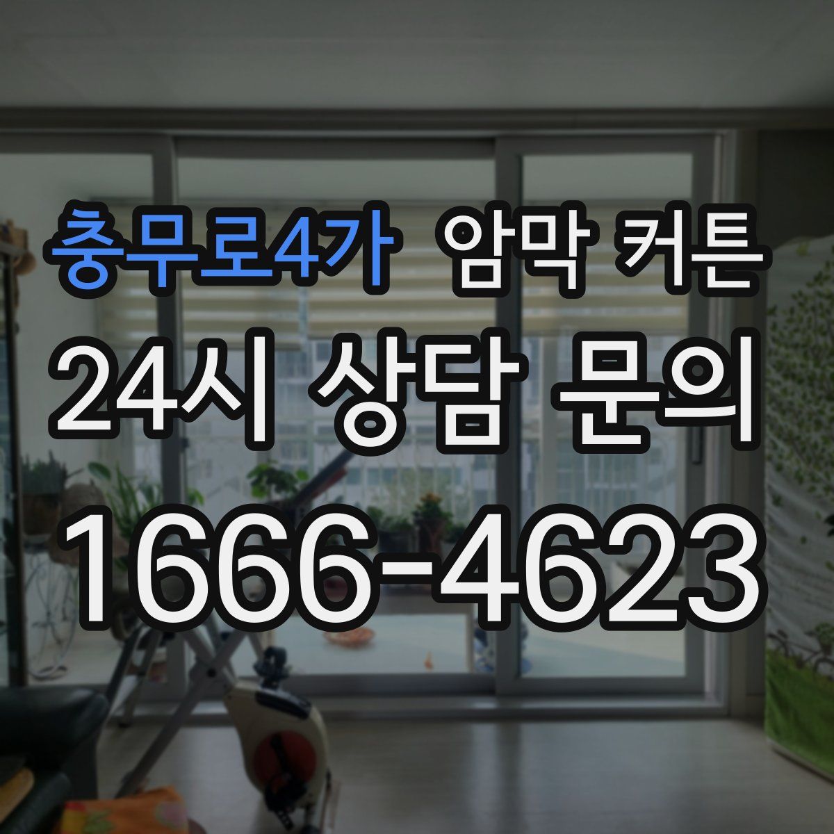 충무로4가 암막 커튼
