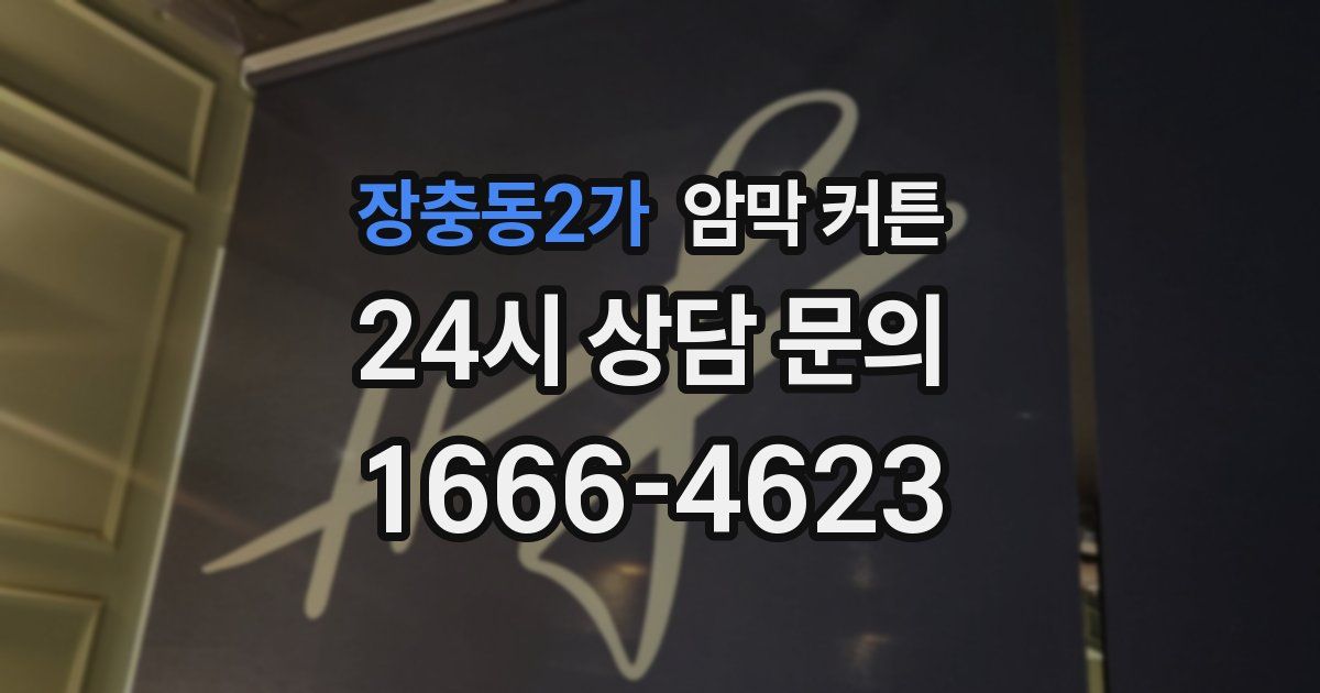 장충동2가 암막 커튼