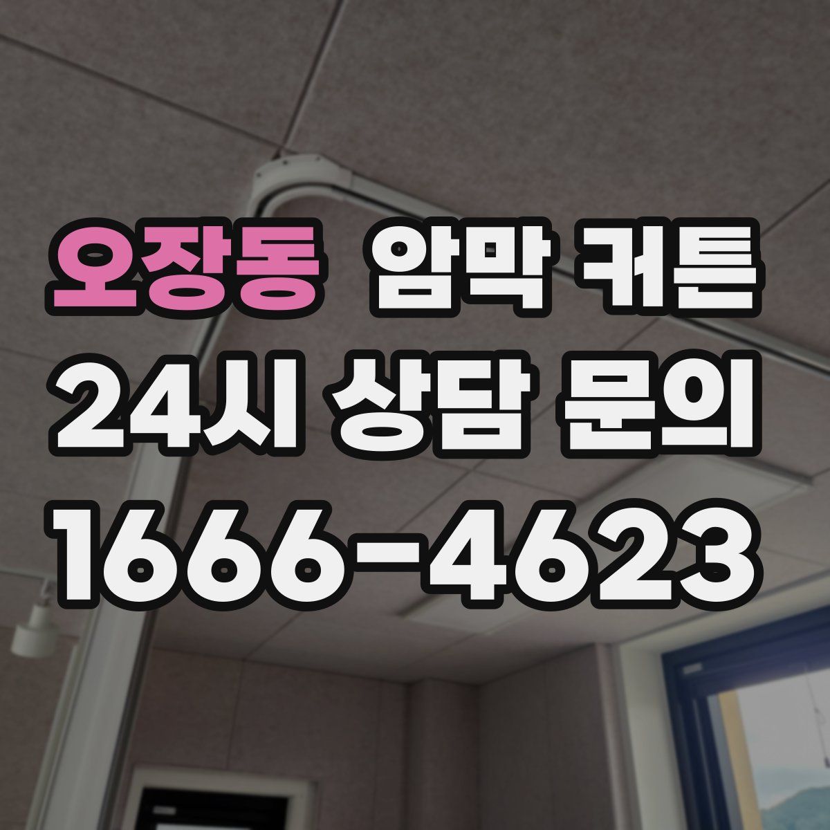 오장동 암막 커튼