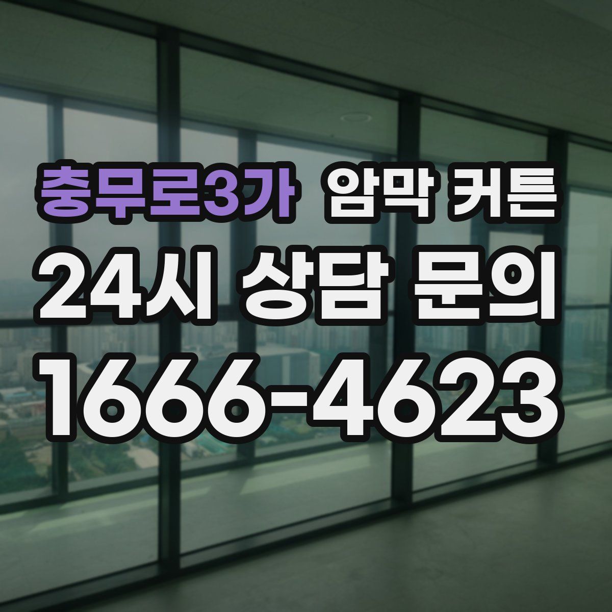 충무로3가 암막 커튼