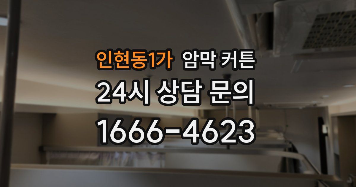 인현동1가 암막 커튼