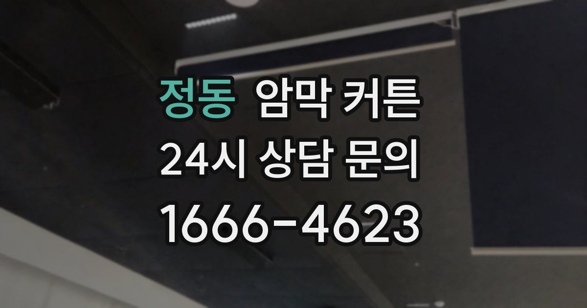 정동 암막 커튼