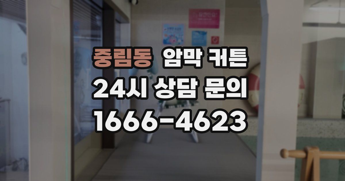 중림동 암막 커튼