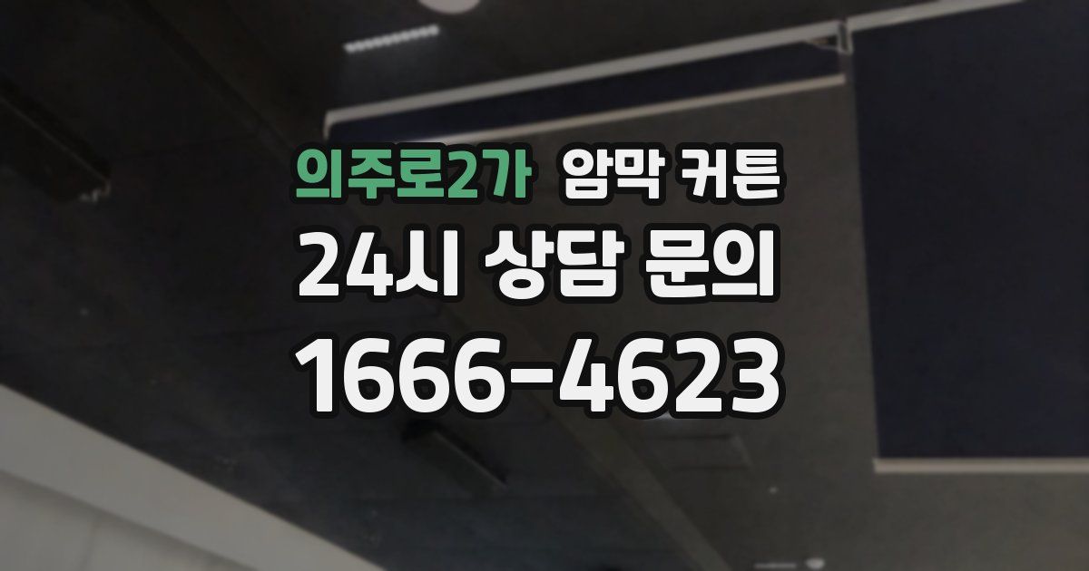 의주로2가 암막 커튼